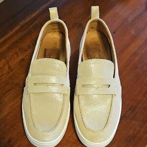 Vionic Gold Loafers